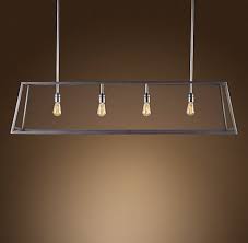 Modern Filament Chandelier 60 Dining Light Fixtures Restoration Hardware Lighting Dining Room Light Fixtures