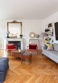 View in gallery this parisian living room has gold only on the wall frames, which still makes a big impact. 59 Parisian Living Rooms To Make You Swoon