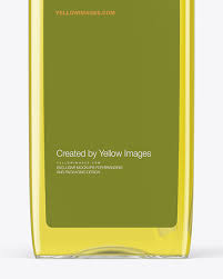 Download Square Clear Bottle With Pump Mockup In Bottle Mockups On Yellow Images Object Mockups