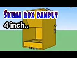Box miniatur skema box subwoofer 4 inch double : Skema Box Damput 4 Inch Youtube