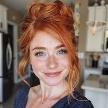 Lovin the freckles and blue eyes!