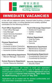 We use this information to make the website work as well as possible. Vacancy In Kuching