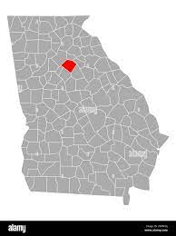 Walton County Ga Map Walton County Georgia Cut Out Stock Images & Pictures - Alamy