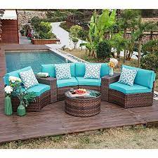 3 out of 5 stars (1) total ratings 1, $29.99 new. 4 Pillows 1 Furniture Cover Included Brown Wicker Indoor Outdoor Round Table With Tempered Glass Oc Orange Casual Patio Coffee Table Coffee Tables Tables Fcteutonia05 De