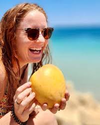 Appreciation post for: 🥭 sweet juicy mango 🤗 frolicky fun with a good  friend 🌊 the soothing caress of mother ocean ☁️ the ever-changing shapes &  textures of the clouds Wishing you