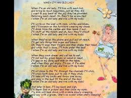When I M An Old Lady I Ll Live With Each Kid Poem Poster Google Search Funny Poems Old Lady Humor Getting Old