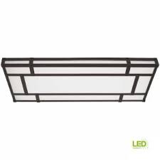 Shop ceiling light fixtures from shades of light! Hampton Bay 128 Watt Natural Iron Integrated Led Ceiling Flush Mount Hb1517l4 151 The Home Depot Ceiling Mount Light Fixtures Kitchen Ceiling Lights Light Fixtures Flush Mount