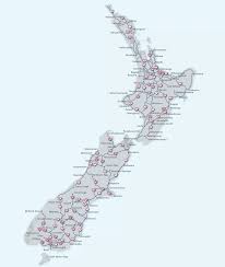 Neuseeland ist eines von fast 200 ländern, die auf unserer blue ocean laminated map of the world abgebildet sind. Karten Von Neuseeland Mit Strassenkarte Und Regionen