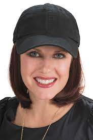 Baseball Cap With Hair Cardani Classic Bob Baseball Hat With Detachable Hair Hat Hairstyles Baseball Hat Hairstyles Cancer Wigs