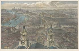 Illustrated London News (ILN), London - Bird's Eye View looking West from St.Paul's, 1889 | The Map House