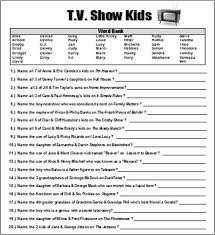 Tv Show Kids Trivia Baby Shower Game Word Document I Made To Print Caleb Michelle S Favorite Chi Kids Baby Shower Games Baby Shower Christmas Baby Shower