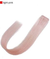Light pink clip in hair extensions. 18 Colorful Single Clip In Remy Human Hair Extension Clearance Uniwigs Official Site