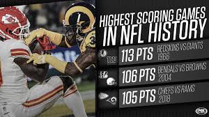 The following is a list of all regular season and postseason games played between the pittsburgh steelers and dallas cowboys. Fox Sports Nfl On Twitter We Witnessed History Tonight The Chiefs And Rams Combined For 105 Points The 3rd Highest Scoring Nfl Game Ever