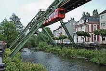 The wuppertaler schwebebahn (wuppertal suspension railway) is a suspension railway in wuppertal, germany. Suspension Railway Wikipedia