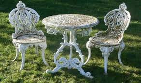 Victorian Cast Iron Table And Chairs Painted Garden Furniture Garden Furniture Chairs Victorian Gardens