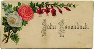 By the end of the century, the address was added to the card, and when applicable, a lady's reception day. Shabby Victorian Calling Cards Free Graphics Free Graphics Calling Cards Vintage Cards