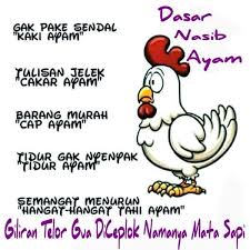 Dasar Nasib Ayam Lucu Cartoon Jokes Ungkapan Lucu