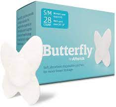 The butterfly disposable patch fits comfortably and discreetly in the buttocks. Amazon Com Butterfly Body Liners 28ct Size S M Health Personal Care