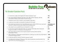 Zoe samuel 6 min quiz sewing is one of those skills that is deemed to be very. Tie Breaker Question Pack