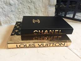 Black Gold Designer Books 2 Books Chanel Louis Vuitton Decorative Books Coco Chanel Book Luxury De Chanel Book Decor Book Decor Coffee Table Books Decor