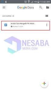 Cara Mengedit Microsoft Word Di Hp Android Lengkap Gambar
