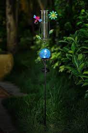 Kabellose übertragung der regenmenge vom regenmesser im garten bis zur basisstation (max. Kynast Regenmesser Solar Garten Wetterstation Regenmesser Schmetterlinge Metall Deko Gartenstecker Online Kaufen Otto