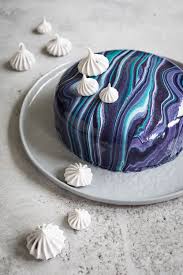 Blaubeer Skyr Mirror Glaze Torte Torten Rezepte Galaxiekuchen Torten
