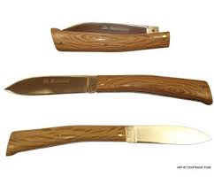 Couteau Gabardier Manche Chene Couteau Couteau De Poche Couteaux Pliants