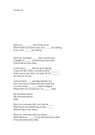Snowman was released as the second single off sia's first christmas album, everyday is christmas. Sia Snowman Worksheet