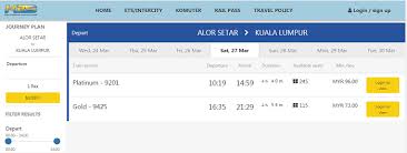 Harga tiket dari bus eka dari beberapa kota asal menuju ke berbagai kota tujuan akan kami jabarkan di dalam tabel berikut ini Harga Tiket Ktm Alor Setar Ke Kuala Lumpur Terkini Semakan My
