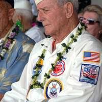 US Navy 081207-N-0535P-215 Woody Derby, a survivor of the attack