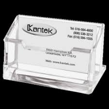 Pockets for six different cards. Kantek Acrylic Business Card Holder 2 X 2 38 X 4 14 Clear Office Depot