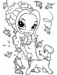 Keep your kids busy doing something fun and creative by printing out free coloring pages. Glamour Girl With Poodle Coloring Page Free Printable Coloring Pages For Kids
