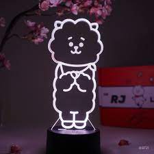 Amazon.co.jp : RJ LEDランプ BT21 ランプフィギュア ナイトライト 16色 RGB LED リモコン 3Dルーム装飾  ユニスターへのギフト : ホーム＆キッチン