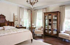 This large wardrobe cabinet is large enough to store everything from daily clothing to extra linens, allowing you to keep your space tidy. 20 Luxurious Bedrooms With Armoire Setups