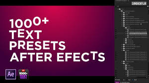 1000 Text Animation Presets For After Effects Motion Graphics Text Animation Motion Graphics Tutorial Motion Graphics