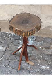 Semiramis El Yapimi Ceviz Agacindan Yapilmis Kutuk Sehpa Trendyol