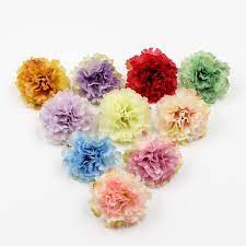 Us 0 99 Menghao 10pcs Lot Artificial Flower Silk Wedding 10pcslot Artificial Flower Menghao Silk Wedd Carnation Flower Artificial Flowers Diy Garland