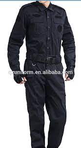 Army Suit Style Navy Blue Ripstop Security Guard Combat Uniforms Combat Uniforms Security Guard Suit Fashion
