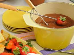 Peanut Butter Chocolate Fondue Recipe Fondue Recipes Food Network Recipes Chocolate Fondue Recipe
