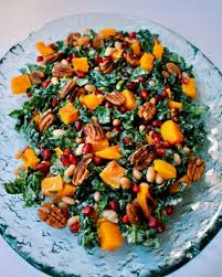 Roasted Butternut Squash Kale Salad Vegan Gf Nourish With Kristine Recipe Butternut Squash Salad Butternut Squash Kale Roasted Butternut Squash