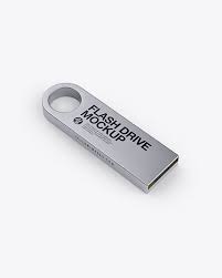 Aluminium Flash Drive Mockup Half Side View High Angle Shot In Object Mockups On Yellow Images Object Mockups Mockup Free Psd Psd Mockup Template Mockup Psd