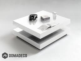 Hugo White Square Coffee Table Coffee Table Square White Coffee Table Modern Coffee Table Rectangle