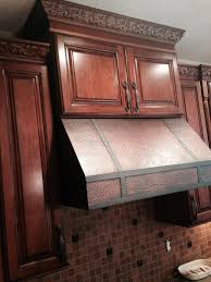 Kitchen Cabinet Hood Kemper Cabinets Cherry Whiskey Black Cabinets Copper Hood Detailed Crown Moulding Des Kitchen Sale Black Cabinets Kitchen Cabinets