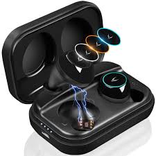 Mycarbon Ecouteur Bluetooth Oreillette Sans Fil V5 0 Ipx7 Etanche Demarrage Automatique Lumiere Tricolore Etanche Ipx7 Headphones Hand Telephone Earphone
