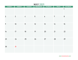 Printable monthly calendar may 2021 monthly calendar printable from may 2021 calendar printable, source:sandweeks.com free blank may so, if you wish to get these wonderful images about (may 2021 calendar printable), click on save button to save these pictures for your computer. May 2021 Calendars Calendar Quickly