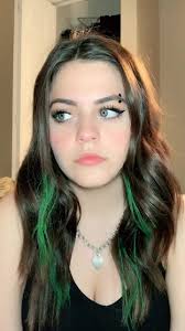 Jade Look Alike Green Black Hair