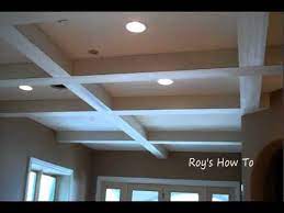 This is absolutely a reality with our exclusive ceiling tiles! Installing Ceiling Beams And Crown Molding Youtube