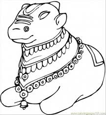 The bull's skull tattoo is very there's a long tradition among native americans and in mexico to utilize bull skull pictures in art. Indian Cow Coloring Page For Kids Free India Printable Coloring Pages Online For Kids Coloringpages101 Com Coloring Pages For Kids