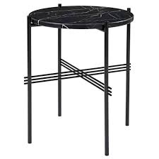 Black Marble Top Gamfratesi Side Table By Gubi Denmark Marble Side Tables Black Marble Side Tables Side Table